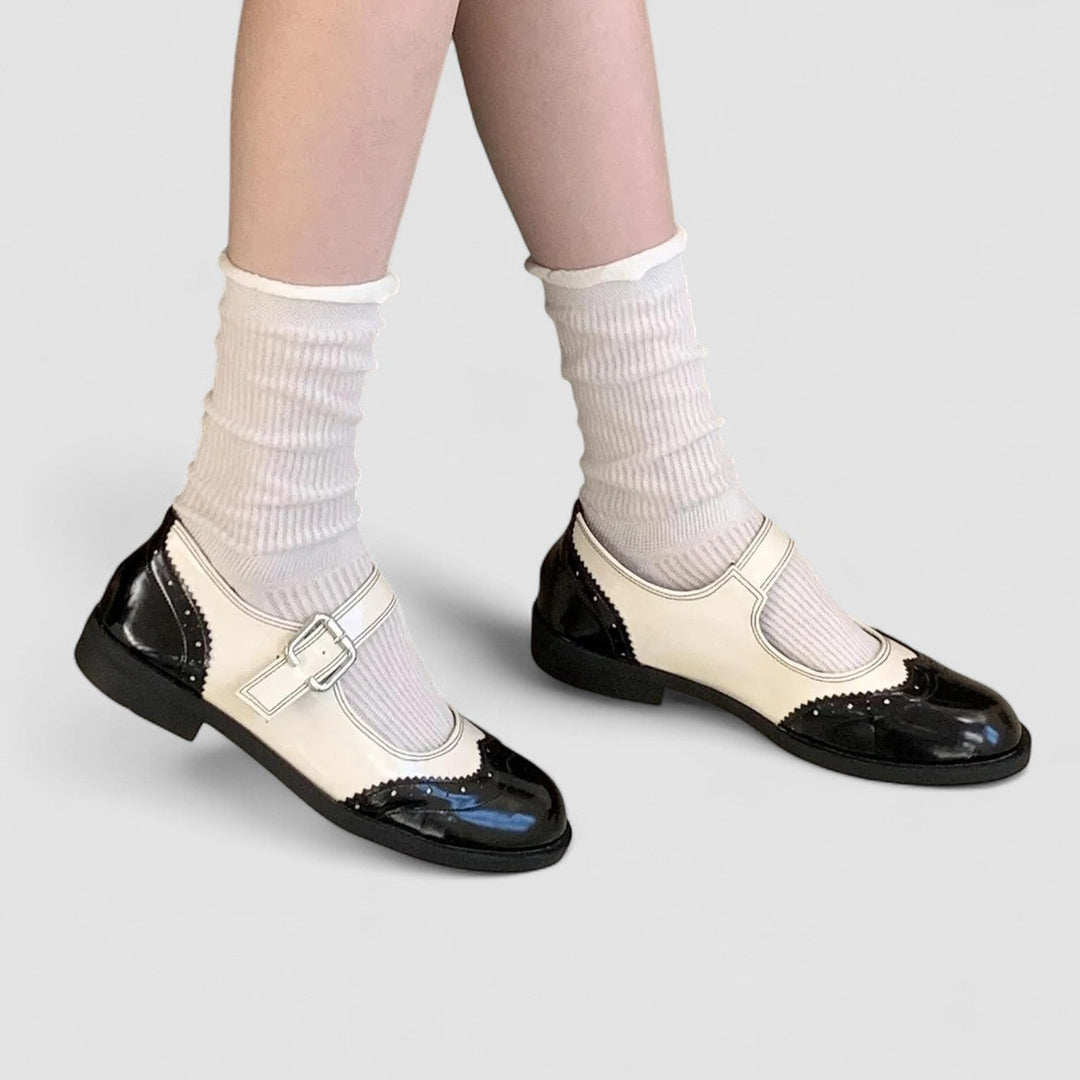 Mary Jane Shoes for Women | Contrasting Two-tone Upper