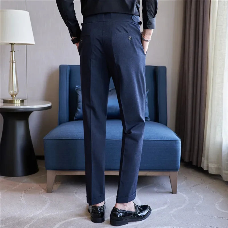 Men’s Trousers | Double Pleat High Waist
