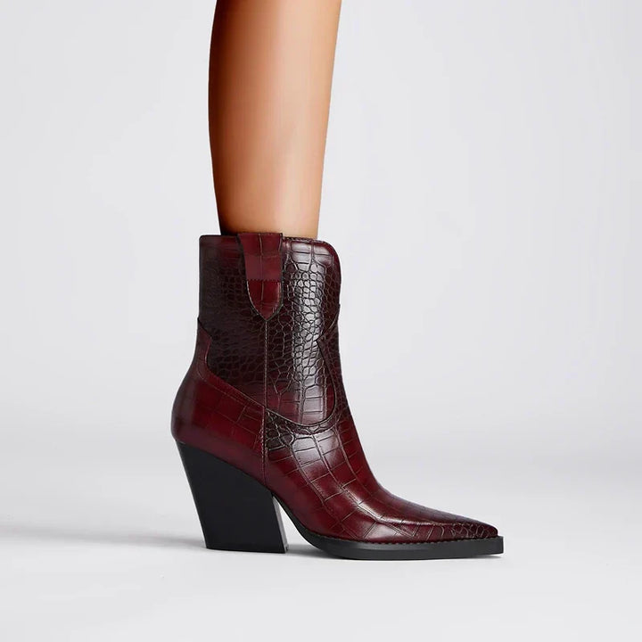 Boots For Women | Block Heel Pointed Toe