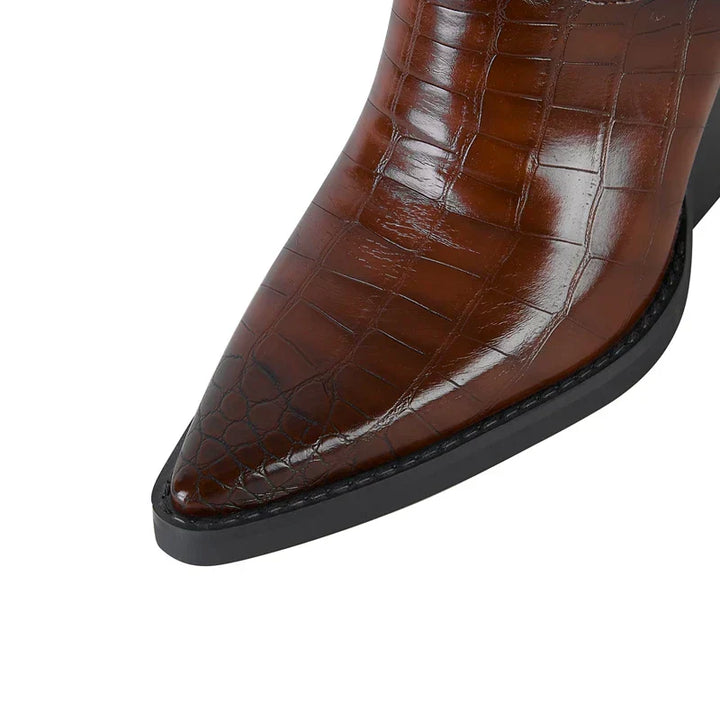 Boots For Women | Block Heel Pointed Toe