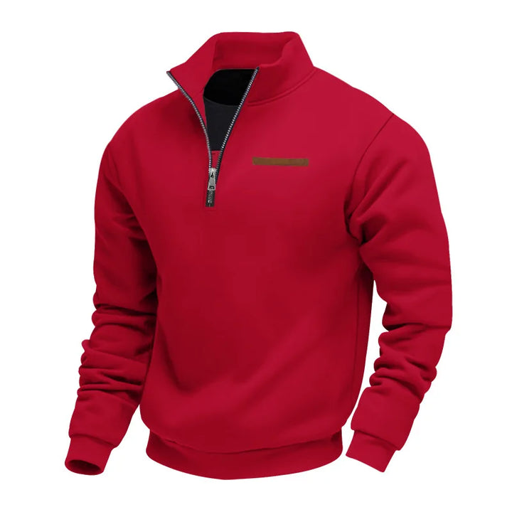 Men’s Sweatshirt | Quarter Zip Stand Collar