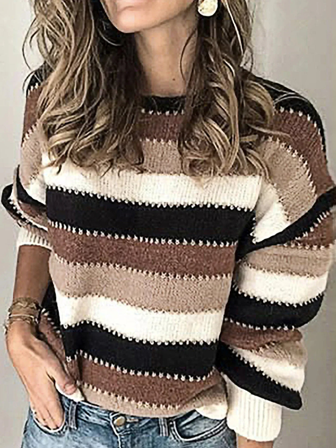 Women’s Sweater | Striped Loose