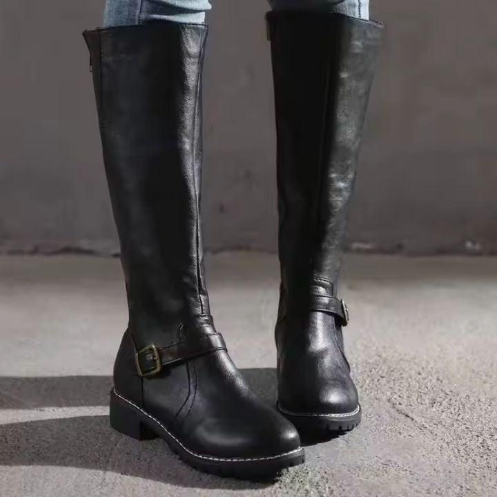 Boots For Women | Slip On Buckle Strap