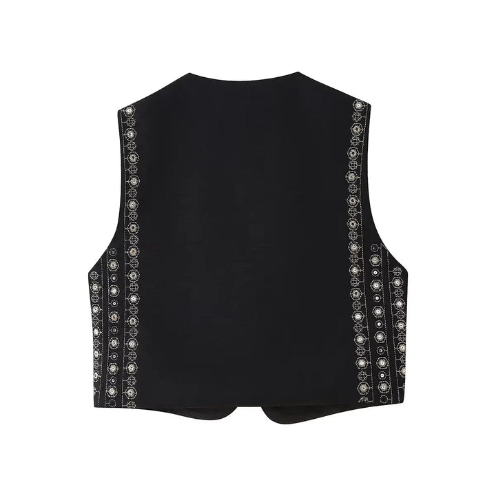 Women’s Vest | Patterned Front Panels
