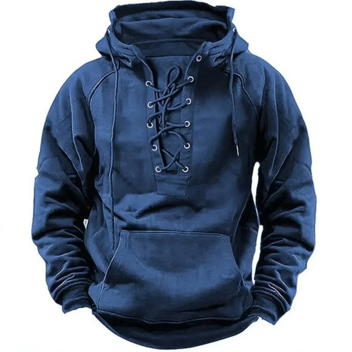 Men’s Hoodie | Lace Up Front Design