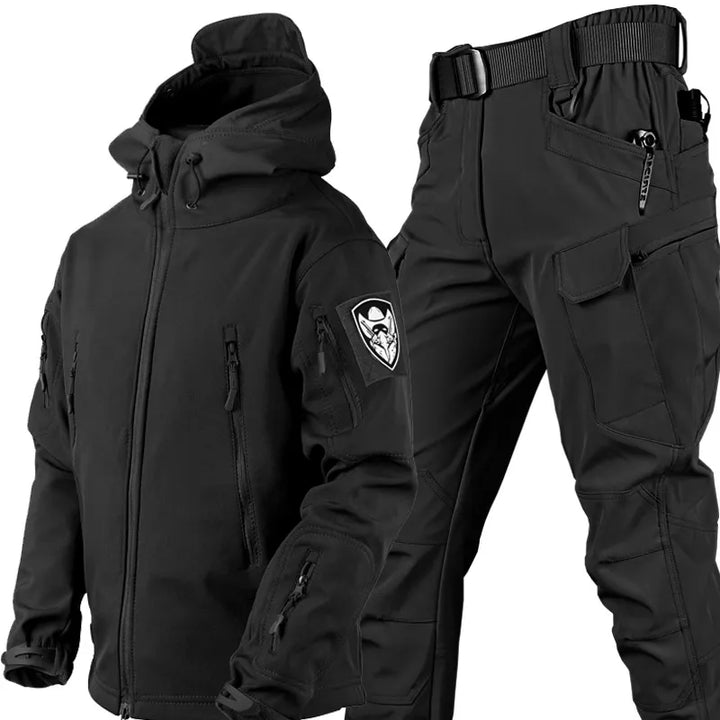Men’s Two-Piece Set | Hooded Jacket Cargo Pants