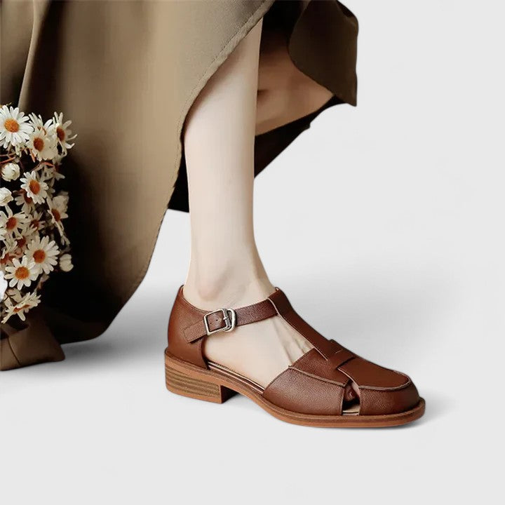 Sandals for Women |  Structured Closed-Toe T-Strap