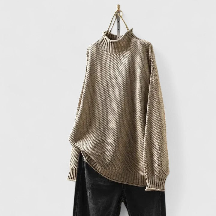 Women’s Sweater | High Ribbed Turtleneck Collar