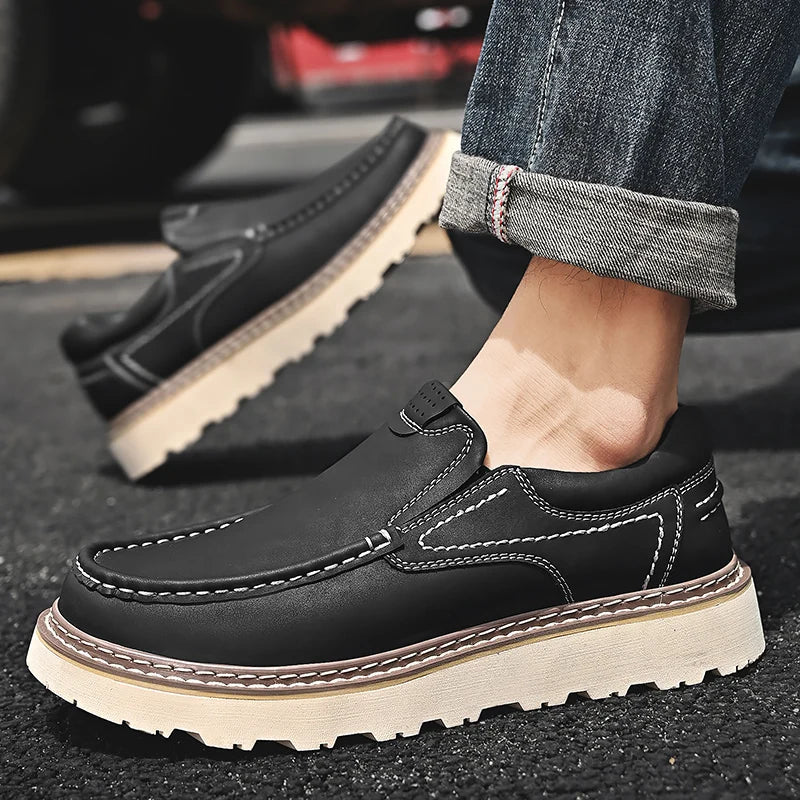 Men's Loafers | Slip-On Casual Thick Sole