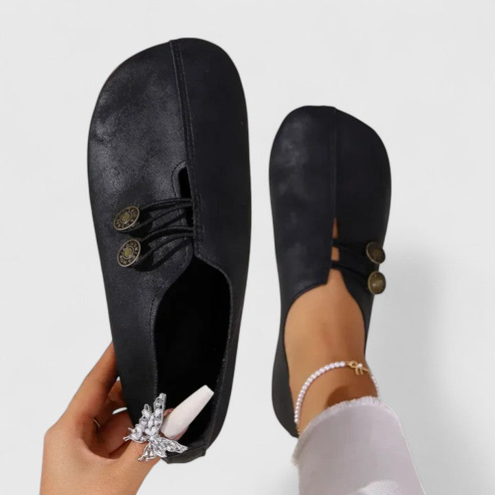 Loafers for Women | Slip-On Button Detail