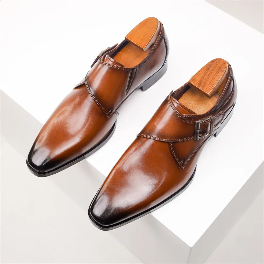 Men's Dress Shoes | Single Strap Buckle