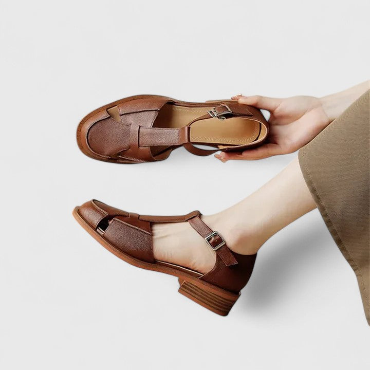 Sandals for Women |  Structured Closed-Toe T-Strap