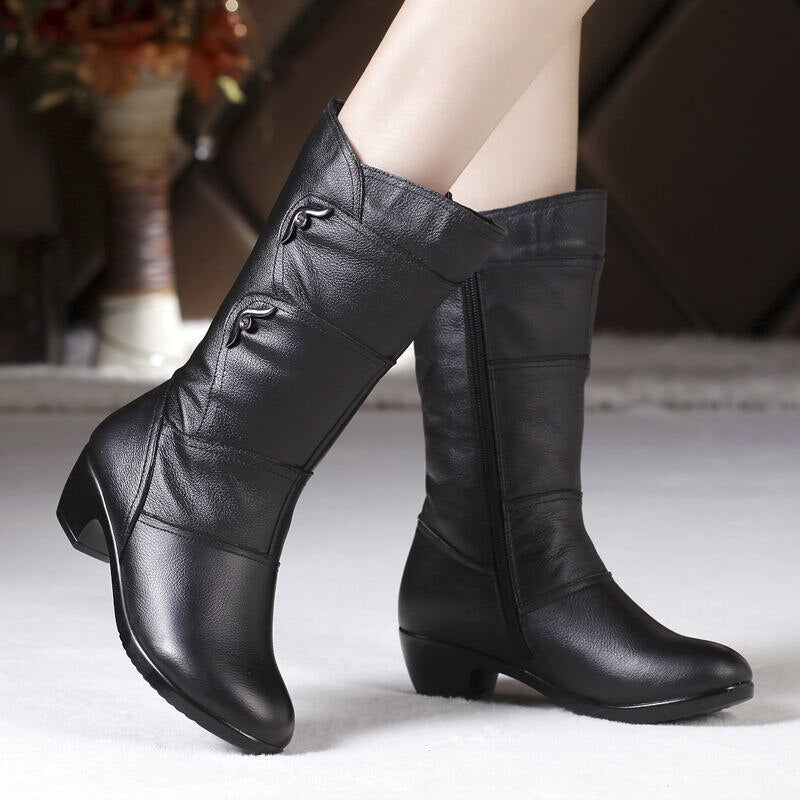 Boots for Women | Mid-Calf Side Zip