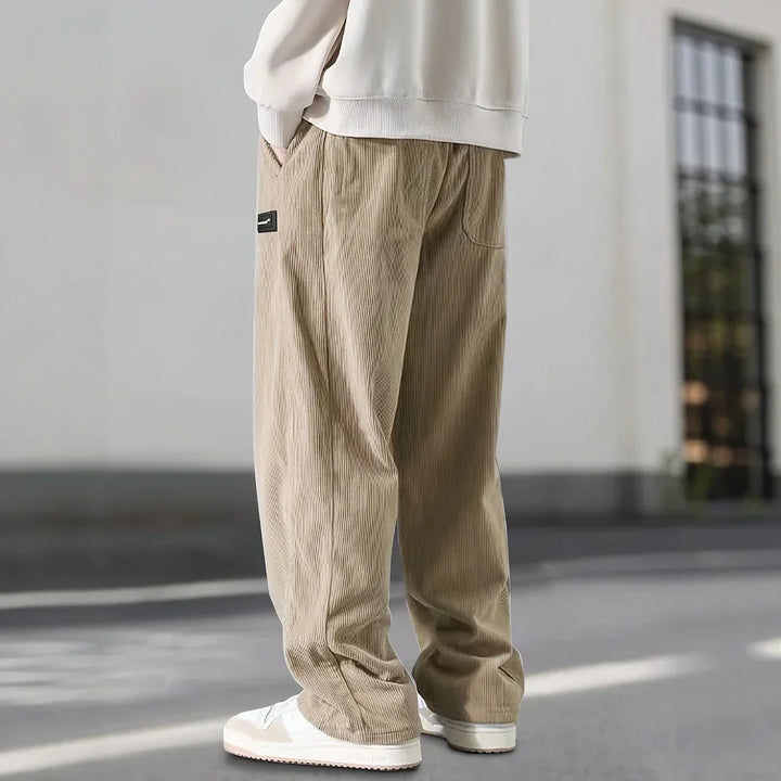 Men’s Lounge Pants | Wide Leg Ribbed Texture