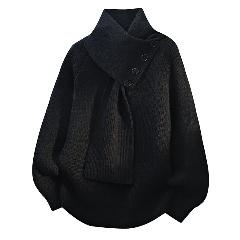 Women’s Sweater | Scarf-Style Neckline