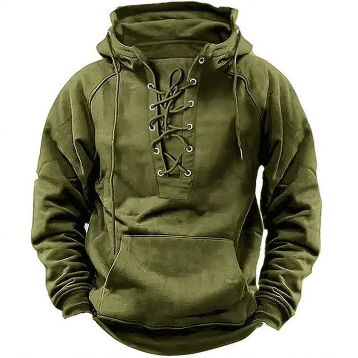 Men’s Hoodie | Lace Up Front Design
