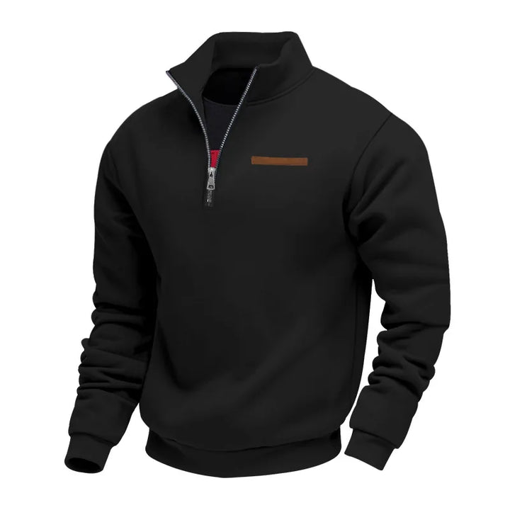 Men’s Sweatshirt | Quarter Zip Stand Collar