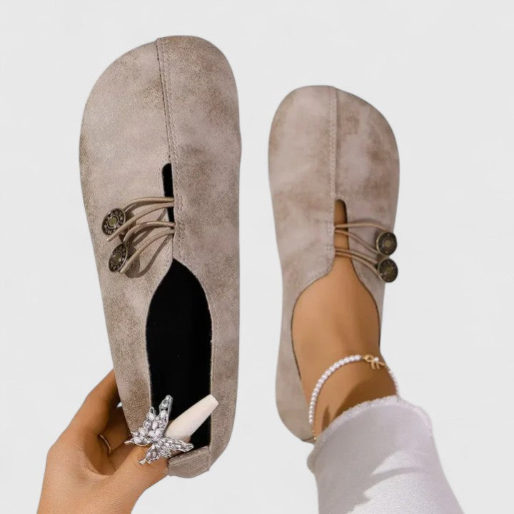 Loafers for Women | Slip-On Button Detail
