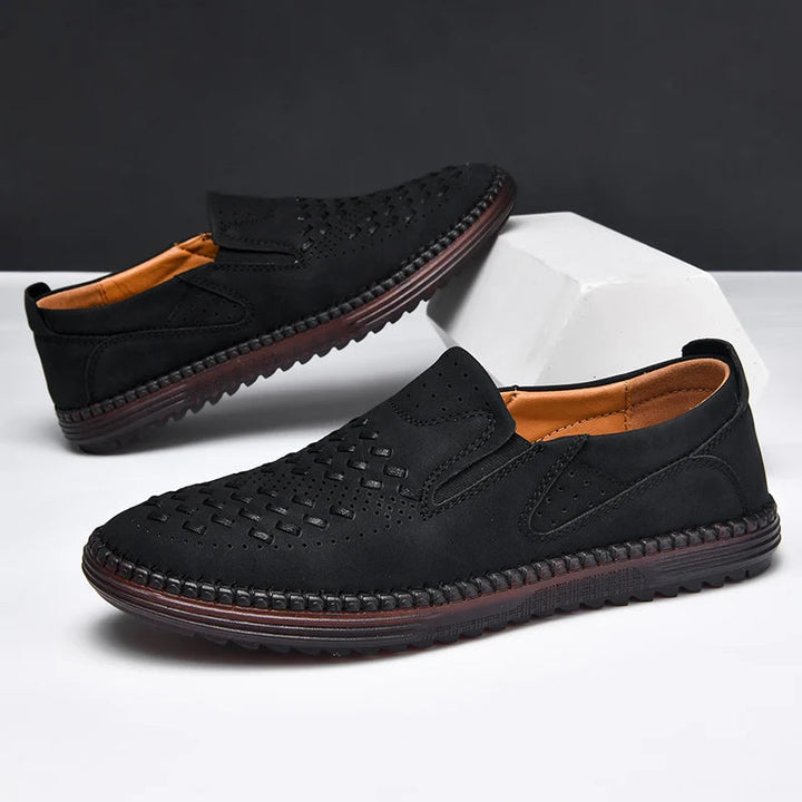 Men's Loafers | Perforated Textured Upper