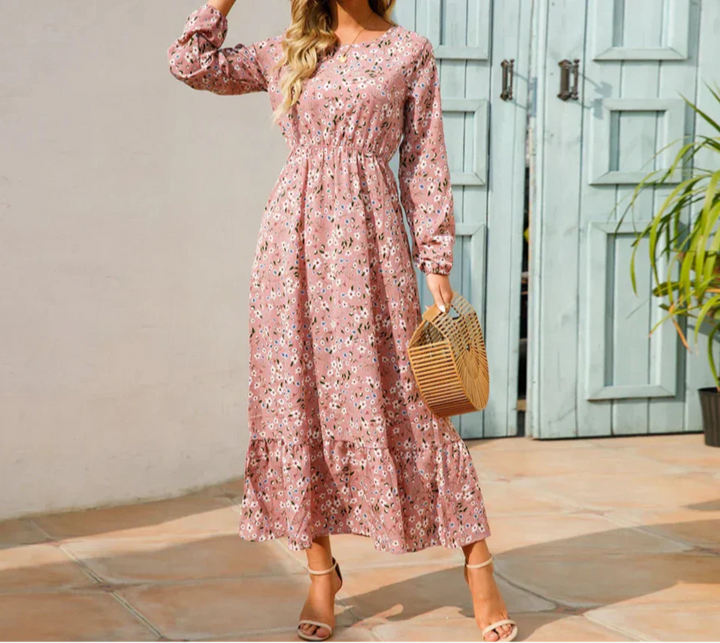 Women’s Dress | Floral Long-Sleeved Maxi