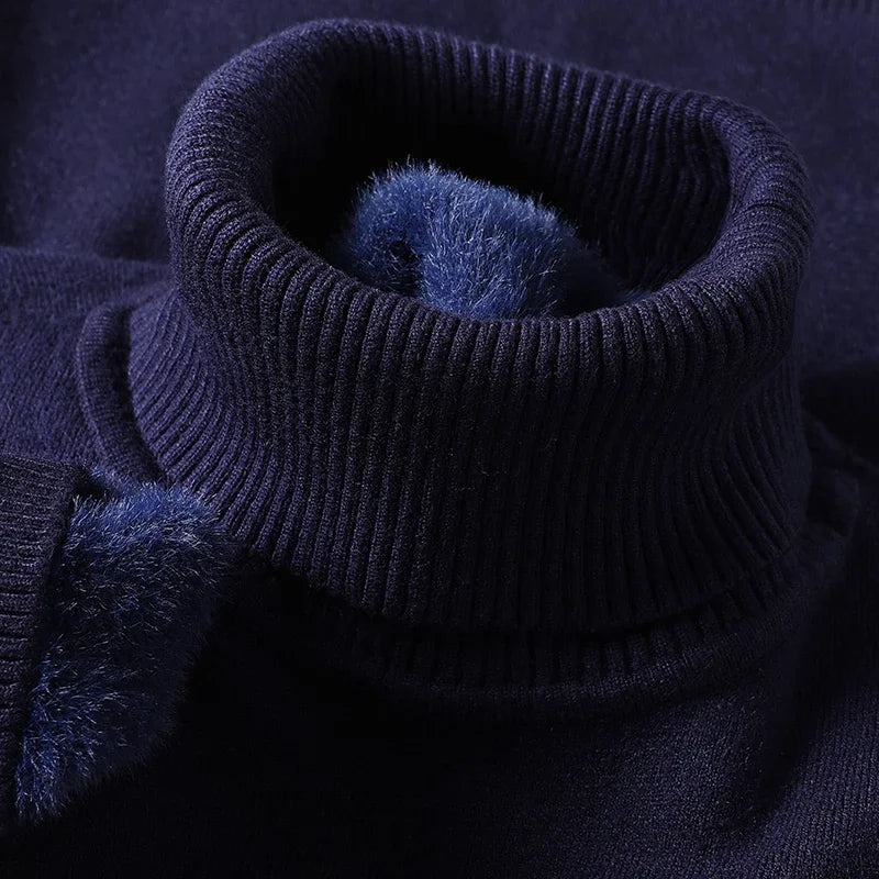 Men’s Sweater | Turtleneck Ribbed Hem