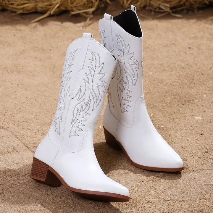 Cowboy Boots for Women | Western Embroidery Pointed Toe