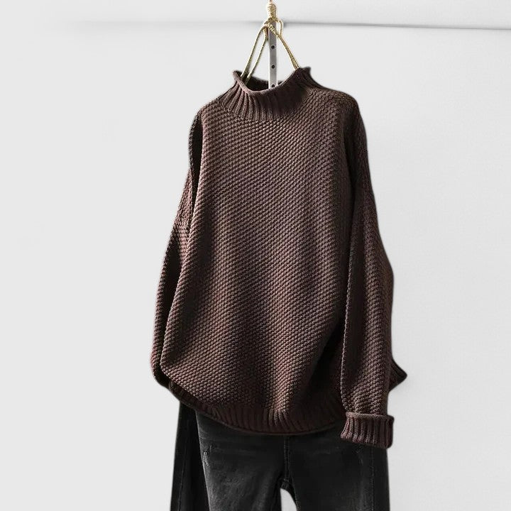 Women’s Sweater | High Ribbed Turtleneck Collar