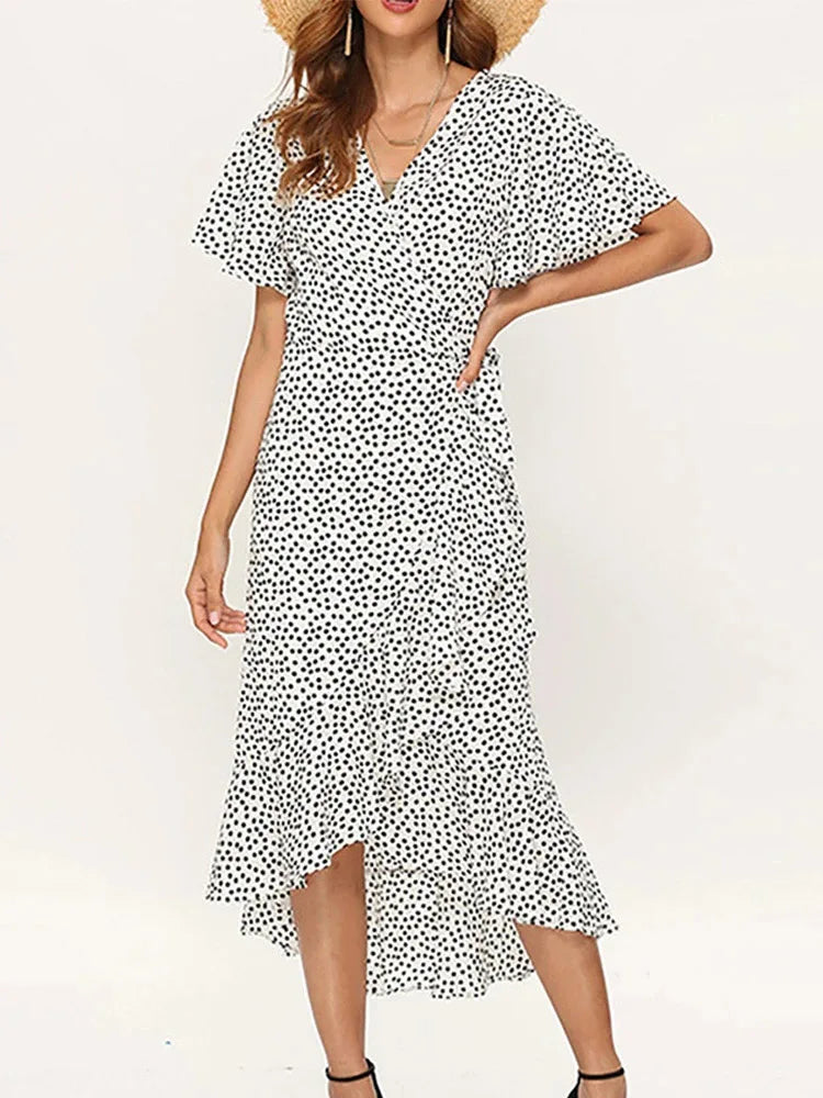 Women’s Summer Dress | Ruffle Hem Finish