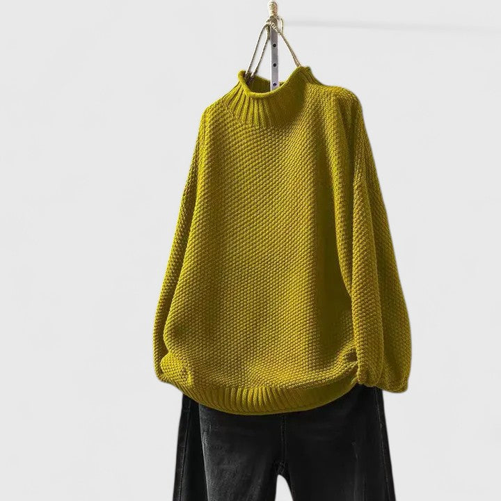 Women’s Sweater | High Ribbed Turtleneck Collar