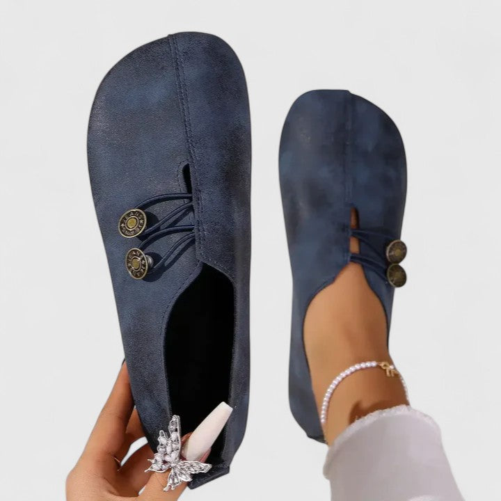 Loafers for Women | Slip-On Button Detail