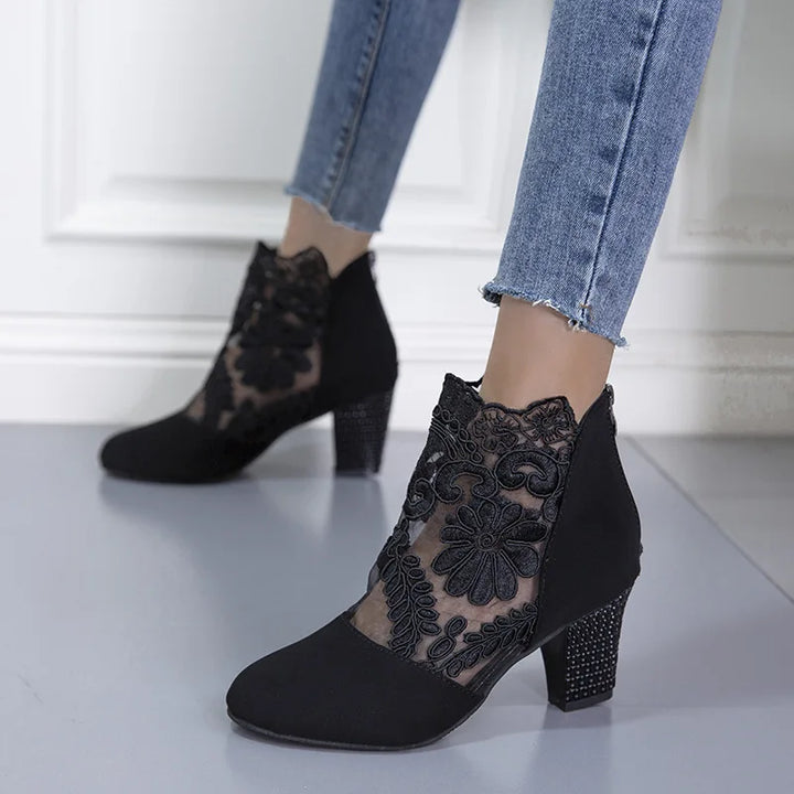 Boots for Women | Sheer Floral Print