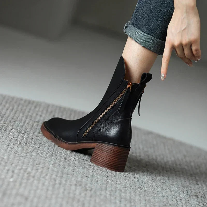 Boots for Women | Mid-Calf Side Zip Closure