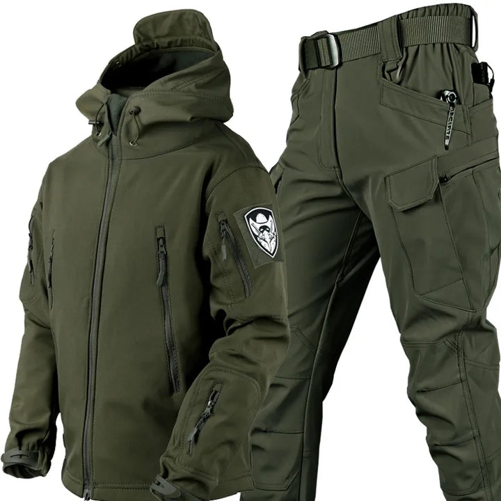 Men’s Two-Piece Set | Hooded Jacket Cargo Pants