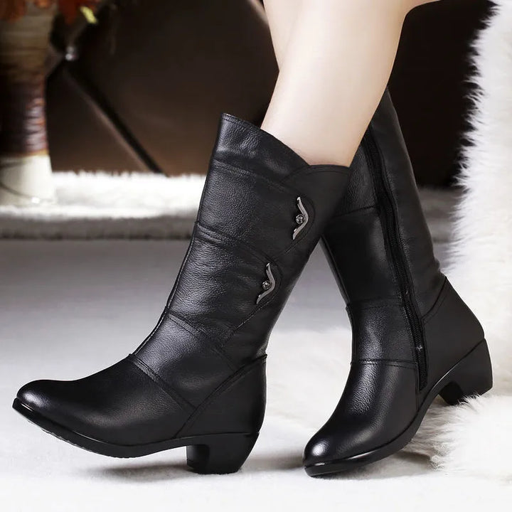 Boots for Women | Mid-Calf Side Zip