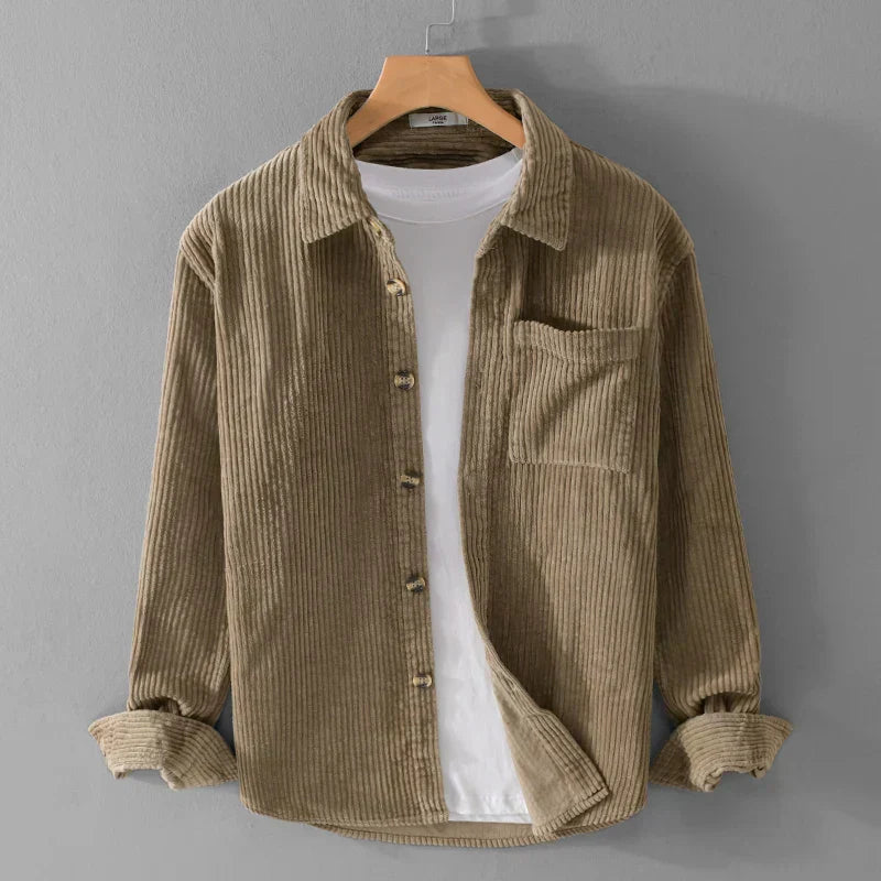 Men’s Long Sleeve Shirt | Button Front Chest Pocket
