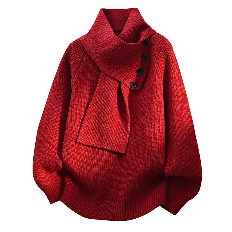 Women’s Sweater | Scarf-Style Neckline