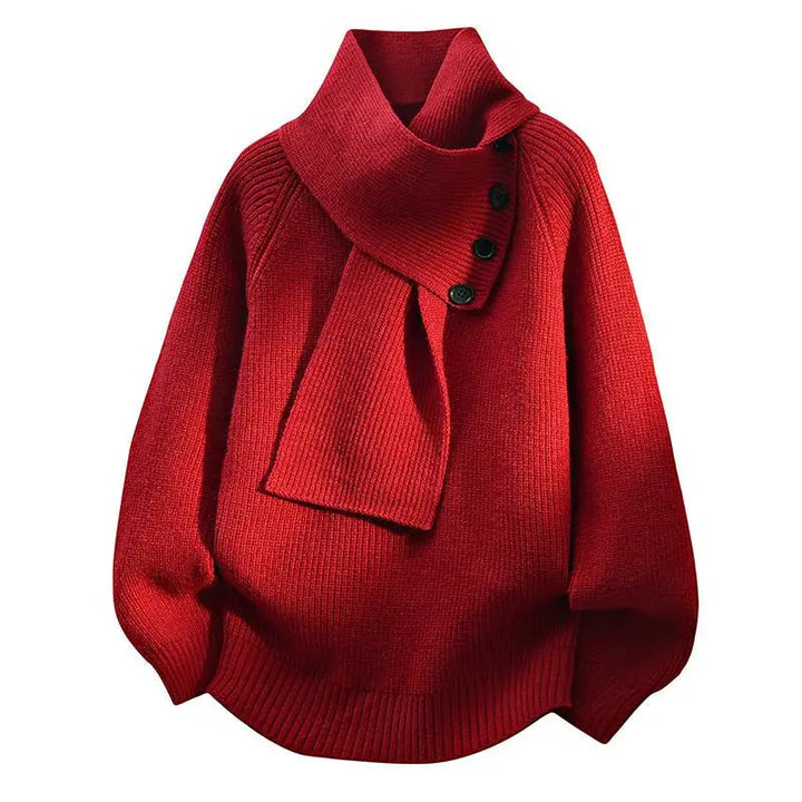 Women’s Sweater | Scarf-Style Neckline