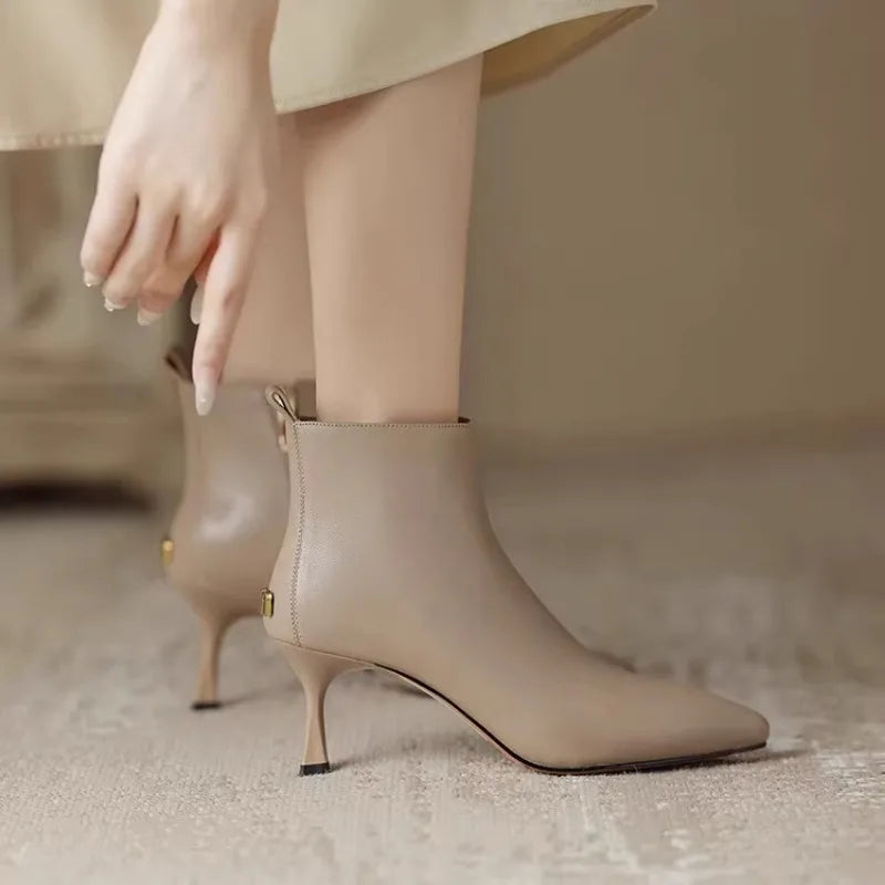 Boots For Women | Ankle-Length Shaft Slim Heel