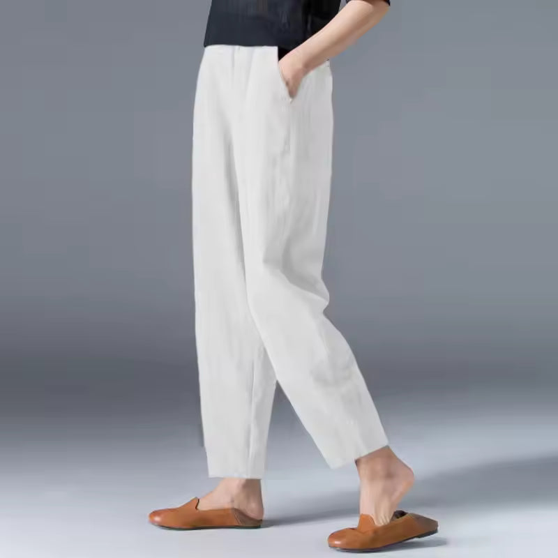 Women's Summer Trousers | Elasticated Waistband
