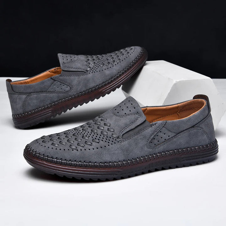 Men's Loafers | Perforated Textured Upper