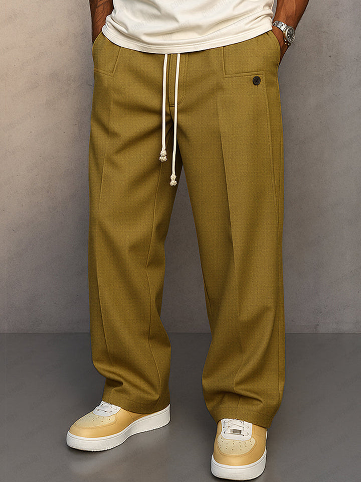 Men’s Lounge Pants | Wide Leg Drawstring Front