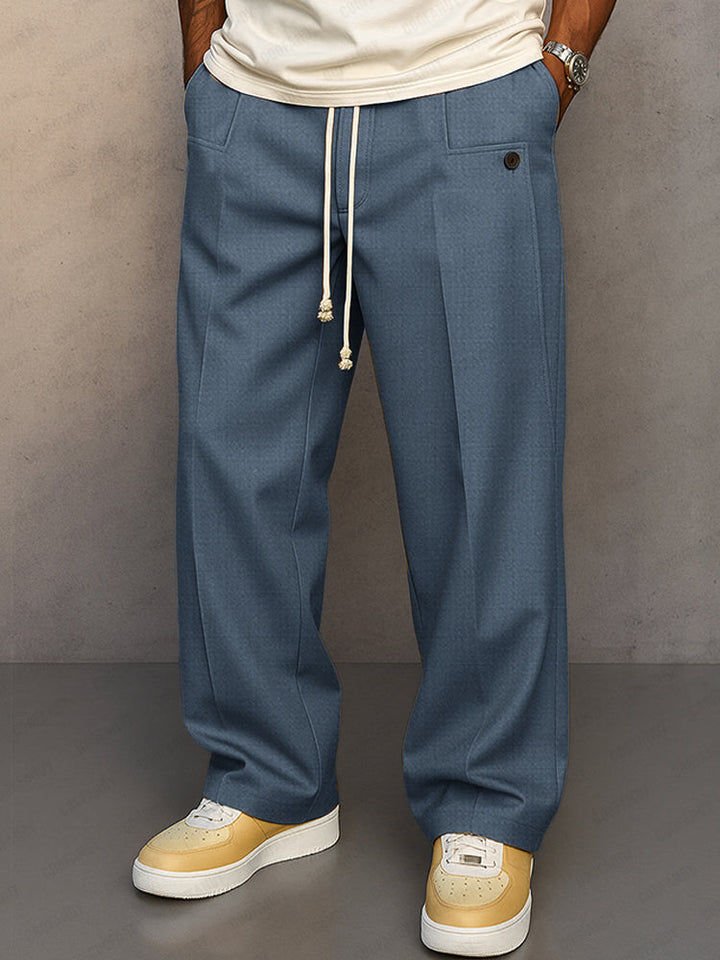 Men’s Lounge Pants | Wide Leg Drawstring Front