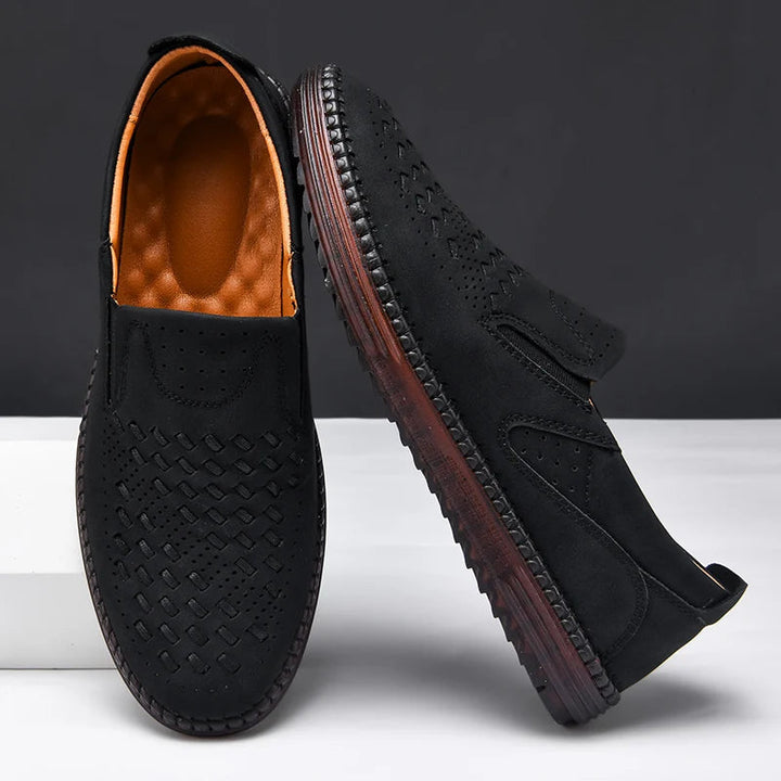 Men's Loafers | Perforated Textured Upper