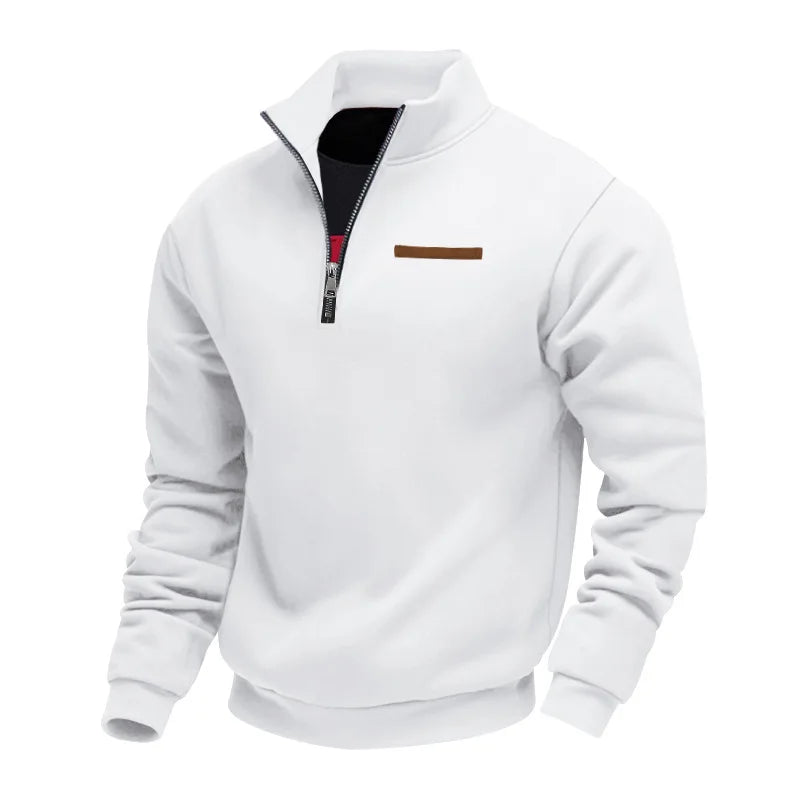 Men’s Sweatshirt | Quarter Zip Stand Collar