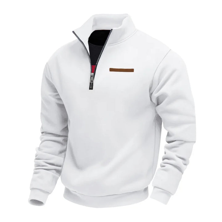 Men’s Sweatshirt | Quarter Zip Stand Collar