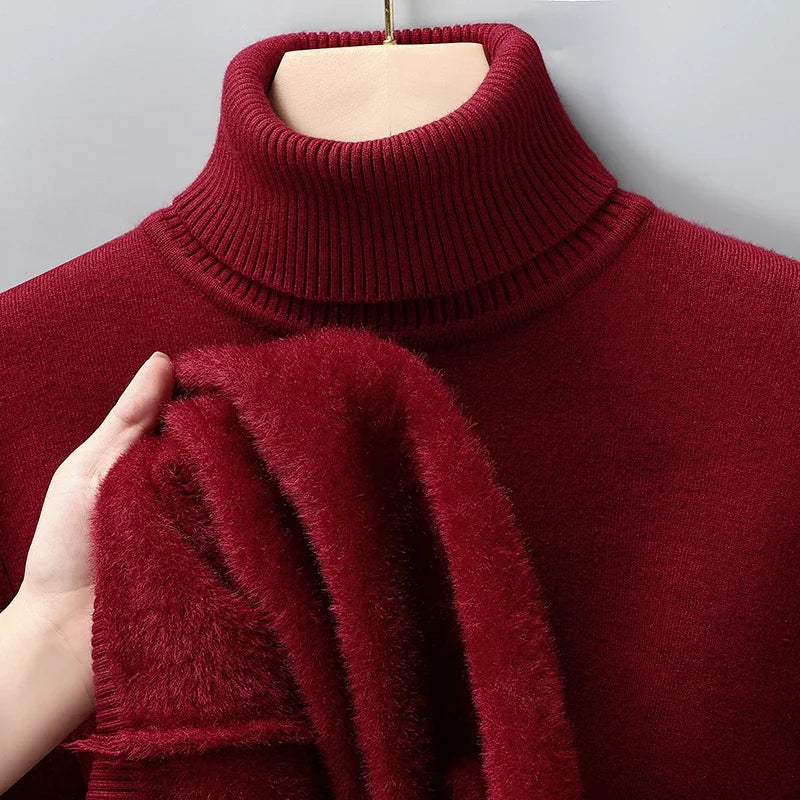 Men’s Sweater | Turtleneck Ribbed Hem