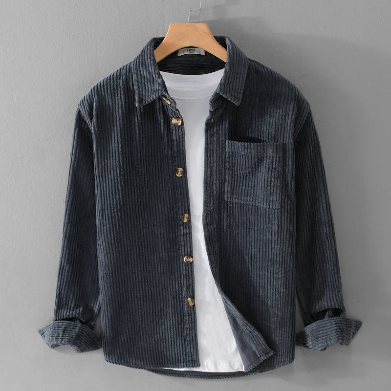 Men’s Long Sleeve Shirt | Button Front Chest Pocket