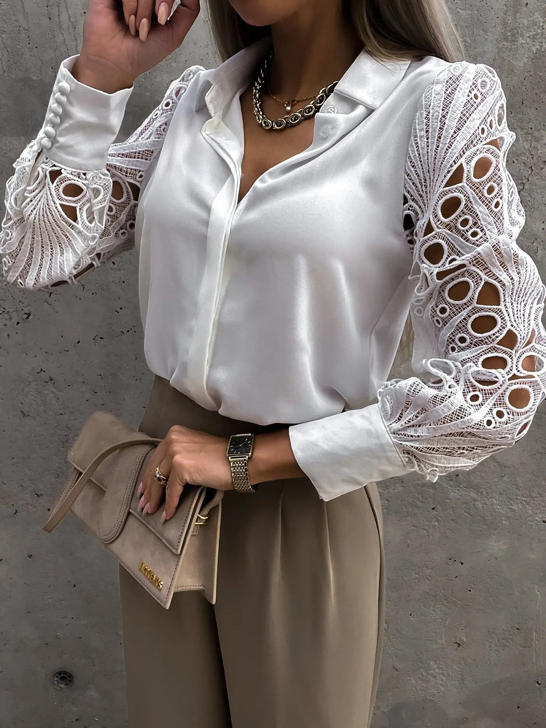 Women's Blouse | Classic Collar Shirt-Style Design