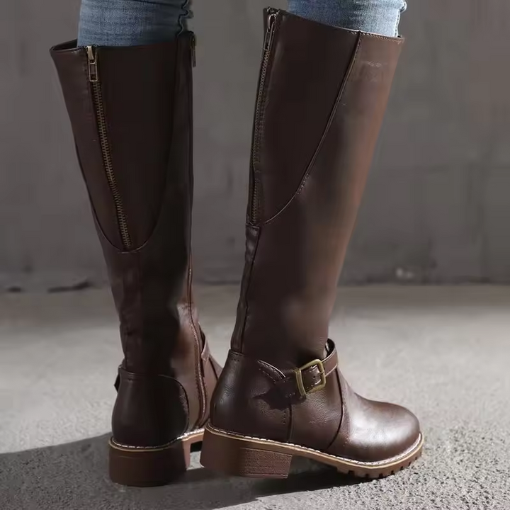 Boots For Women | Slip On Buckle Strap