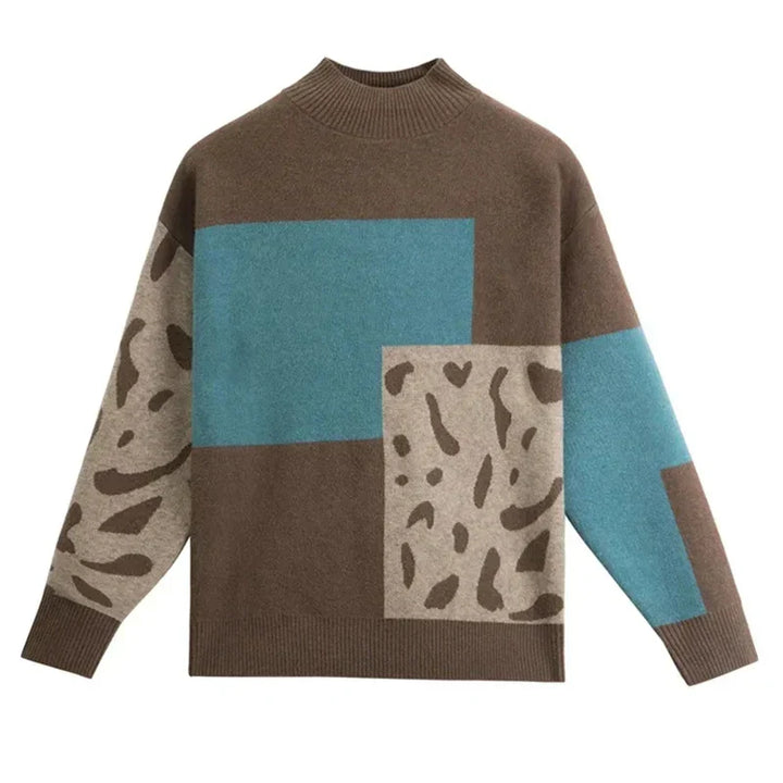 Women's Sweater | Color Block Layout